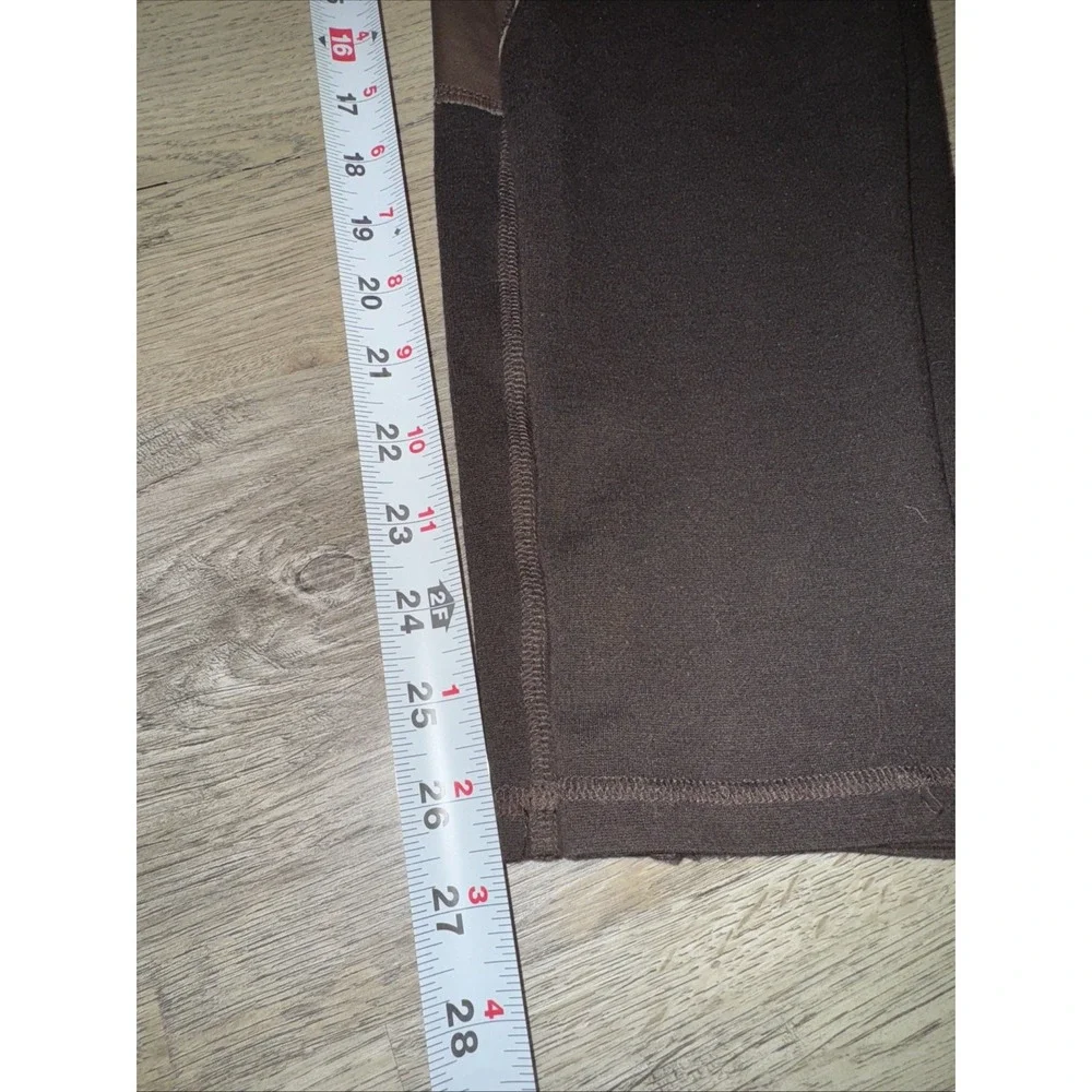 Tory Burch Dark Brown Riding Trousers with Leather Knee Patches